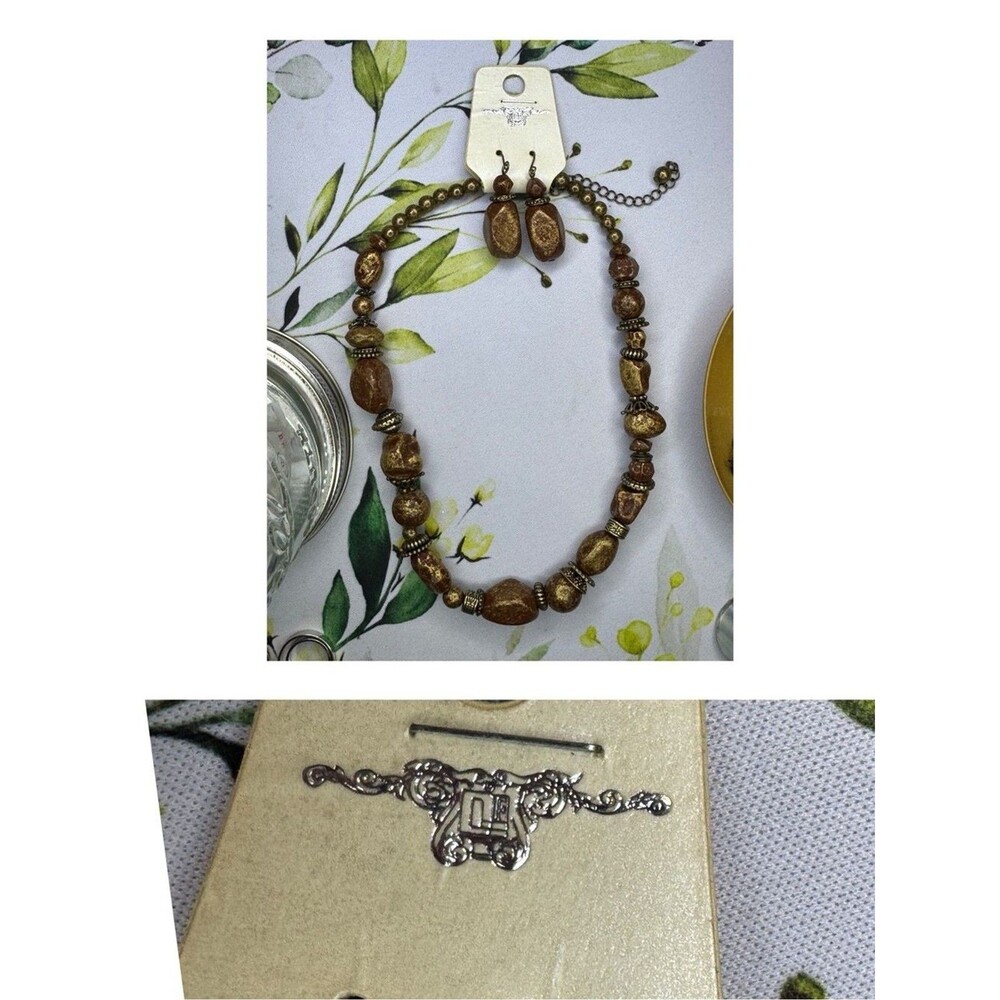 Unbranded Women's Brown and Gold Jewellery